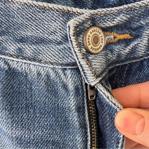 KANCAN HIGH RISE BOYFRIEND STRAIGHT SLOUCHY PATCH JEANS SIZE 14 NWT - Picture 6 of 8